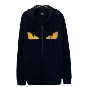 Fendi Black Jacket with Yellow Accents